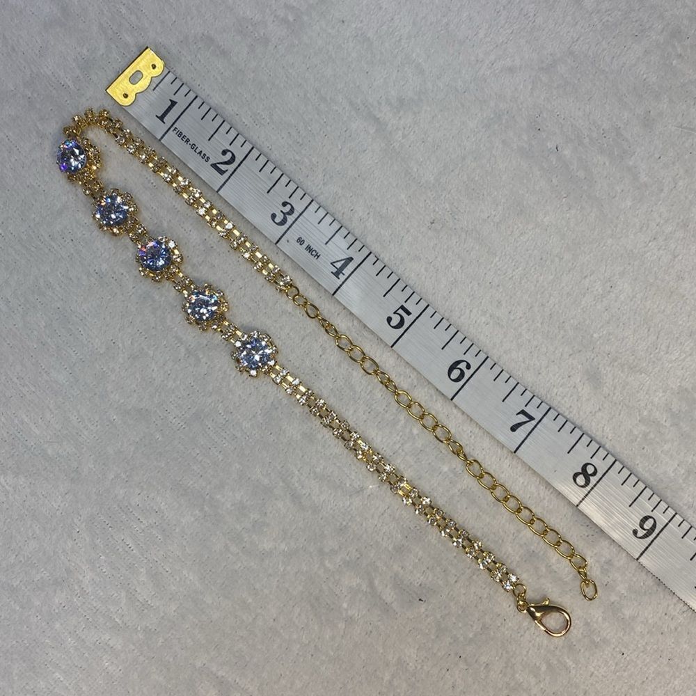 Rhinestone Jewel Fancy Dog Necklace Jewelry Collar - Picture 4 of 6